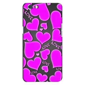 Чехлы для любимой на ОППО A71 (VPrint) (Pink hearts)