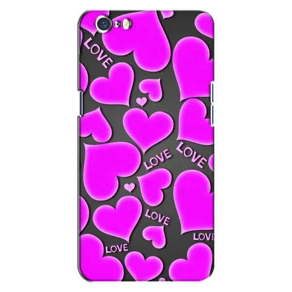 Чохол з принтом «Pink hearts» для OPPO A71