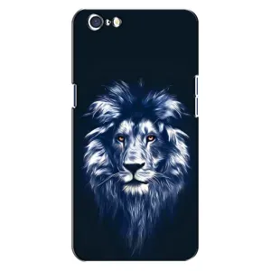 Чохол з картинкою ЛЕВ для Oppo A71 (VPrint) (Синій Лев)