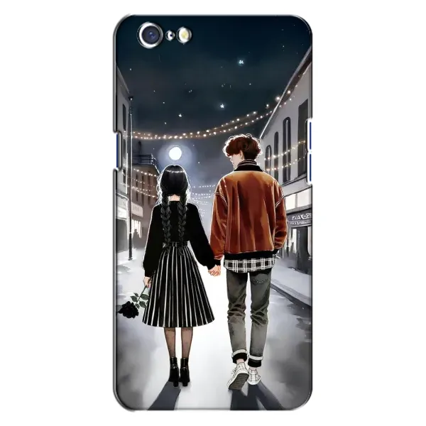 Чехол с принтом «Уэнздей и Тайлер» для OPPO A71