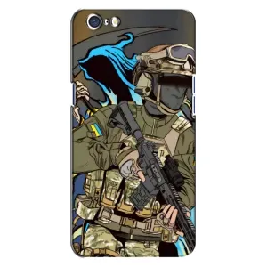 Чехлы с картинкой ЗСУ для Oppo A71 (AlphaPrint) (Воїн ЗСУ)