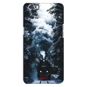 Новорічні, Святкові Чохли для Oppo A71 - 2024 год (Зимовий потяг)