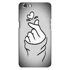 Чохол з принтом для Oppo A71 (AlphaPrint - Знак сердечка) (Значок Love)