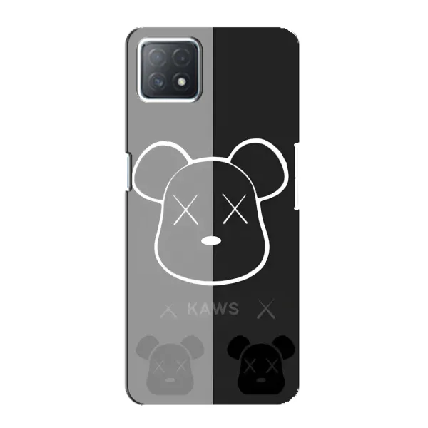Чехол с принтом «БеарБрик глаза» для OPPO A72 (5G)