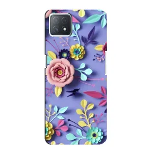Чехлы с Цветами для Oppo a72 (5G) (VPrint) (Цветочный дизайн)