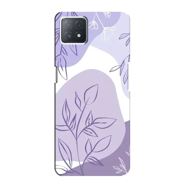 Чохол з принтом «Фіолетове листя абстракція» для OPPO A72 (5G)