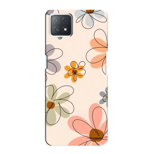 Чохол з принтом «Кольорові квіти» для OPPO A72 (5G)