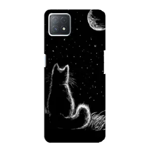 Чехол с принтом для Oppo a72 (5G) (AlphaPrint) Модные коты