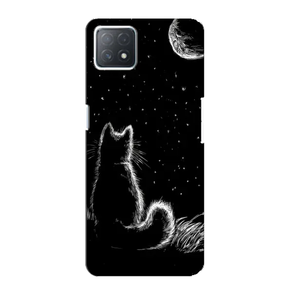 Чехол с принтом «Котик и луна» для OPPO A72 (5G) Чехол с принтом «Котик и луна» для OPPO A72 (5G)