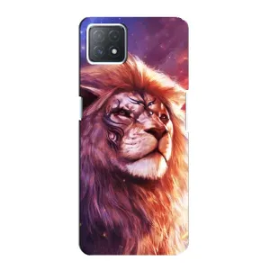 Чехол со Львом для Oppo a72 (5G) (VPrint) (Красочный Лев)
