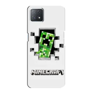 Чехол Майнкрафт на Oppo a72 (5G) (AlphaPrint) Minecraft (крипер Майнкрафт)
