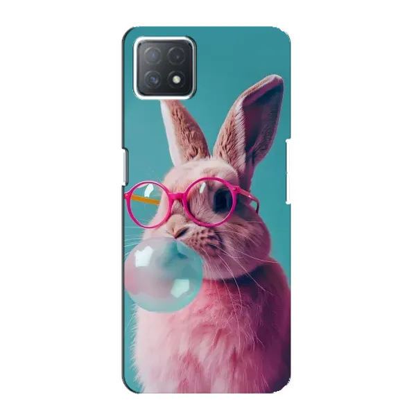 Чохол з принтом «Кролик в окулярах» для OPPO A72 (5G)