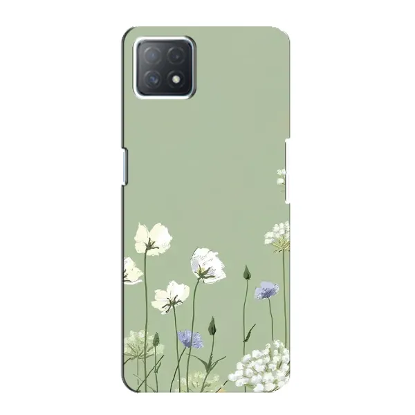 Чохол з принтом «Квіти на зеленому» для OPPO A72 (5G)