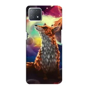 Чехлы с картинкой Лисички для Oppo a72 (5G) (VPrint) (Лисица в космосе)