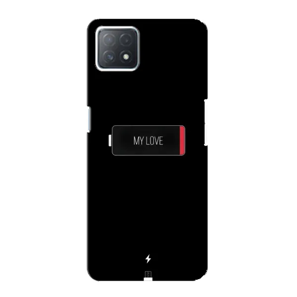 Чехол с принтом «Love battery» для OPPO A72 (5G)