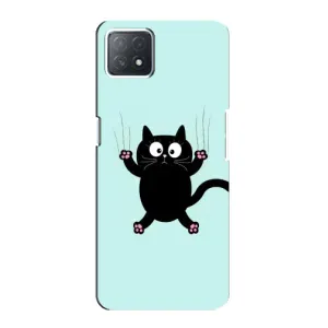Чехол с принтом для Oppo a72 (5G) (AlphaPrint) Модные коты (Падающий кот)