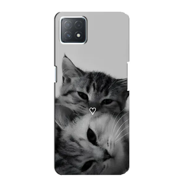 Чехол с принтом «Пара котов» для OPPO A72 (5G)