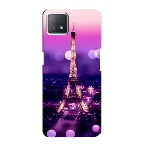 Чехол с принтом «Париж Башня» для OPPO A72 (5G)