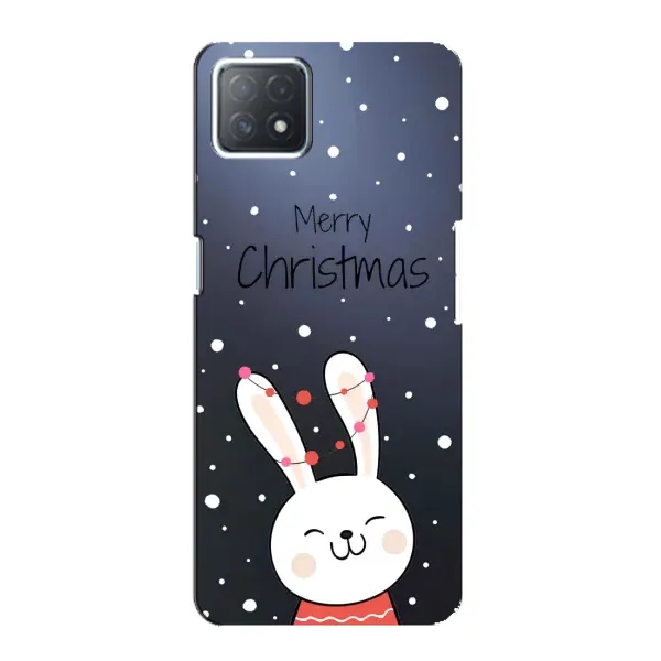 Чехол с принтом «Рождественский заяц» для OPPO A72 (5G)