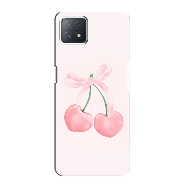 Чехол с принтом «Розовые вишни» для OPPO A72 (5G)