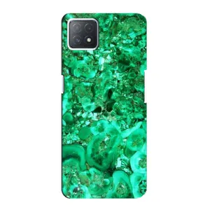 Мраморный чехол на Oppo a72 (5G) (VPrint) (Салатный Мрамор)