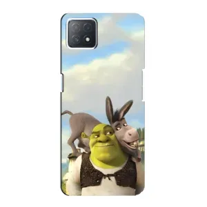 Чехол с мультфильмом Шрек на Oppo a72 (5G) (Шрек и Осел)