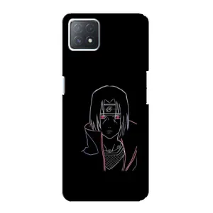 Чехлы на тему: Итачи Учиха для Oppo a72 (5G) (AlphaPrint) (силуэт Итачи)