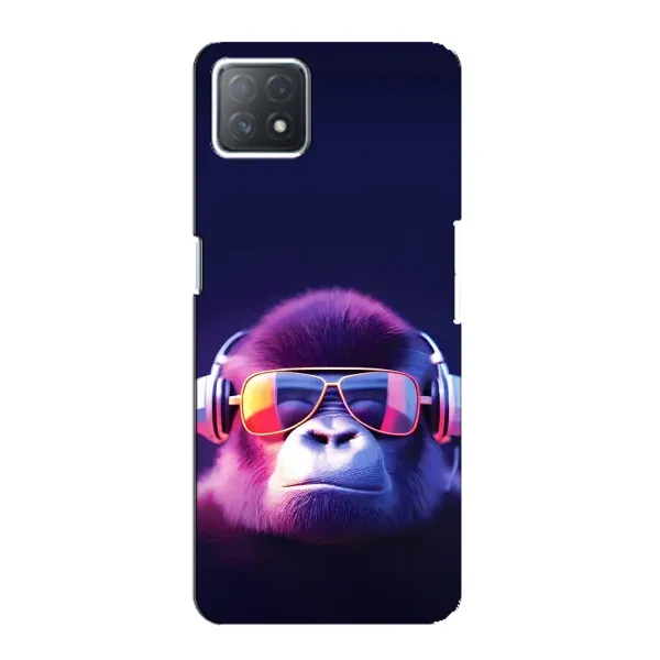 Чехол с принтом «Стильная обезьяна» для OPPO A72 (5G)