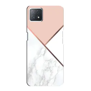 Мраморный чехол на Oppo a72 (5G) (VPrint) (Тройной мрамор)