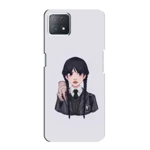 Чехлы Венсдей на Oppo a72 (5G) Уэнсдей (AlphaPrint) (Уэнздей и Вещь)