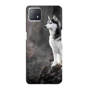 Чехол с Хаски для Oppo a72 (5G) - (AlphaPrint) (Верный пес)