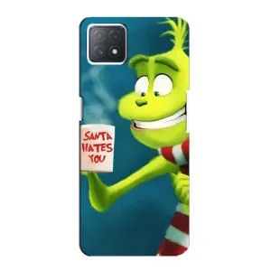 Рождественские Чехлы для Oppo a72 (5G) (VPrint) (Зеленый Гринч)