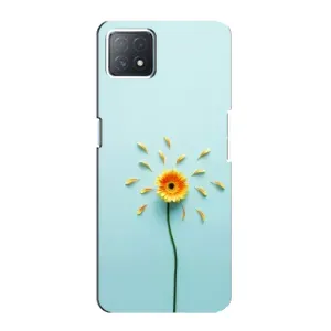 Чехлы с Цветами для Oppo a72 (5G) (VPrint) (Желтый цветок)