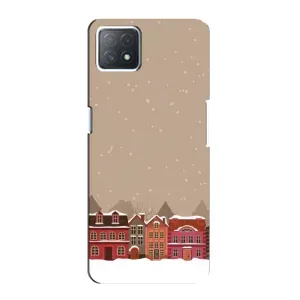 Новогодние, Праздничные Чехлы для Oppo a72 (5G) - 2024 год (Зимний город)