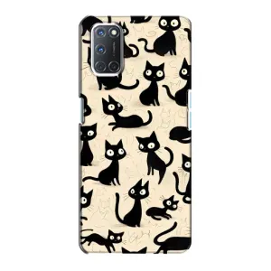 Чехол с рисунком кот на Oppo A72