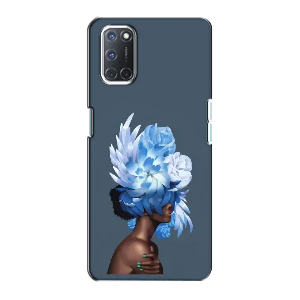 Чехол с принтом «Цветы на голове» для OPPO A72