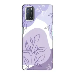 Чехол с принтом «Фиолетовые листья абстракция» для OPPO A72