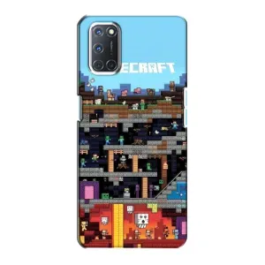 Чохол Майнкрафт на Oppo A72 (AlphaPrint) Minecraft (фон Minecraft)