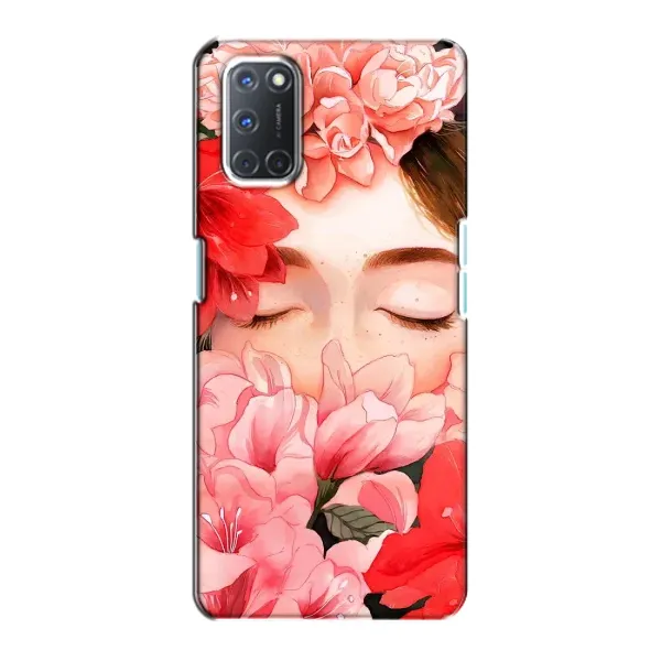 Чехол с принтом «Глаза в цветах» для OPPO A72