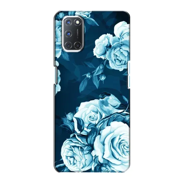 Чехол с принтом «Голубые Бутоны» для OPPO A72