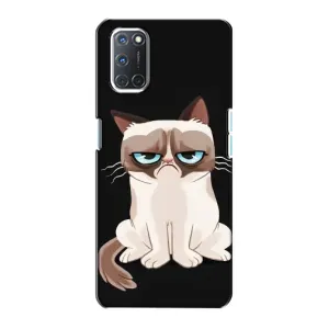 Чохол з принтом для Oppo A72 (AlphaPrint) Модні коти (Сумний кіт)