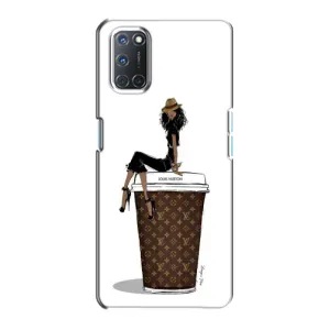 Чехлы Луи Витон для Oppo A72 (AlphaPrint - LOUIS VUITTON) (кофе LOUIS VUITTON)