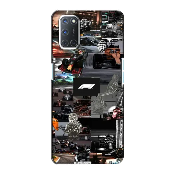 Чехол с принтом «Гоночный коллаж Ф1» для OPPO A72 Чехол с принтом «Гоночный коллаж Ф1» для OPPO A72