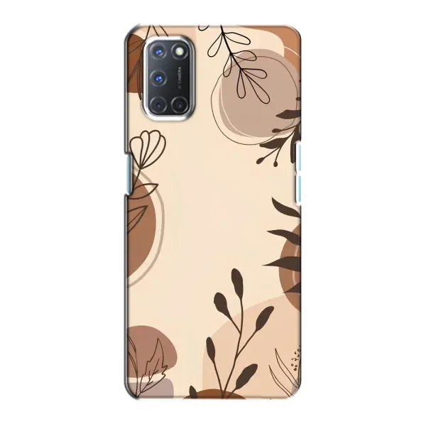 Чехол с принтом «Коричневые цветы» для OPPO A72