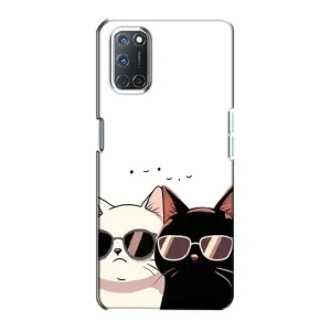 Чохол з малюнком кіт на Oppo A72 (Коти в окулярах)