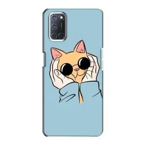 Чохол на OPPO A72 з Котиками (VPrint) (Котик в окулярах)