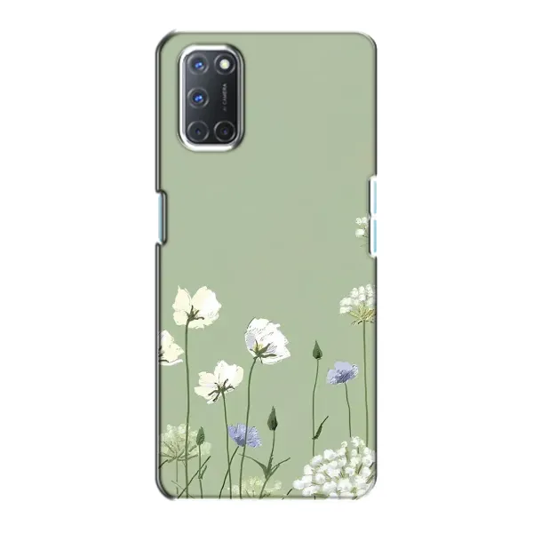 Чехол с принтом «Цветы на зеленом» для OPPO A72
