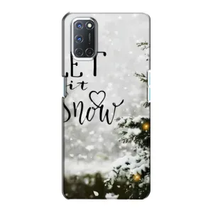 Новорічні, Святкові Чохли для Oppo A72 - 2024 год (Let it snow)