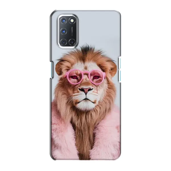 Чехол с принтом «Лев в очках» для OPPO A72