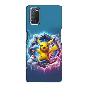Чехол с Пикачу на Oppo A72 (Лого Пикачу)